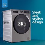 Voltas Beko 8.0kg, Inverter, 5 Star Front Load Washing Machine (WFL8014VTAP, Anthracite), Auto Dosing,Stain Expert - Image 13