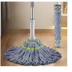 VARNI Fashion PURNASHAKTI Self Wringing Squeeze ||Twist Mop|| Microfiber|| Twisting Mop|| Extendable Stainless Steel Handle|| Reusable||Home|| Office|| Shop|| Self-Wringing Twist Mops