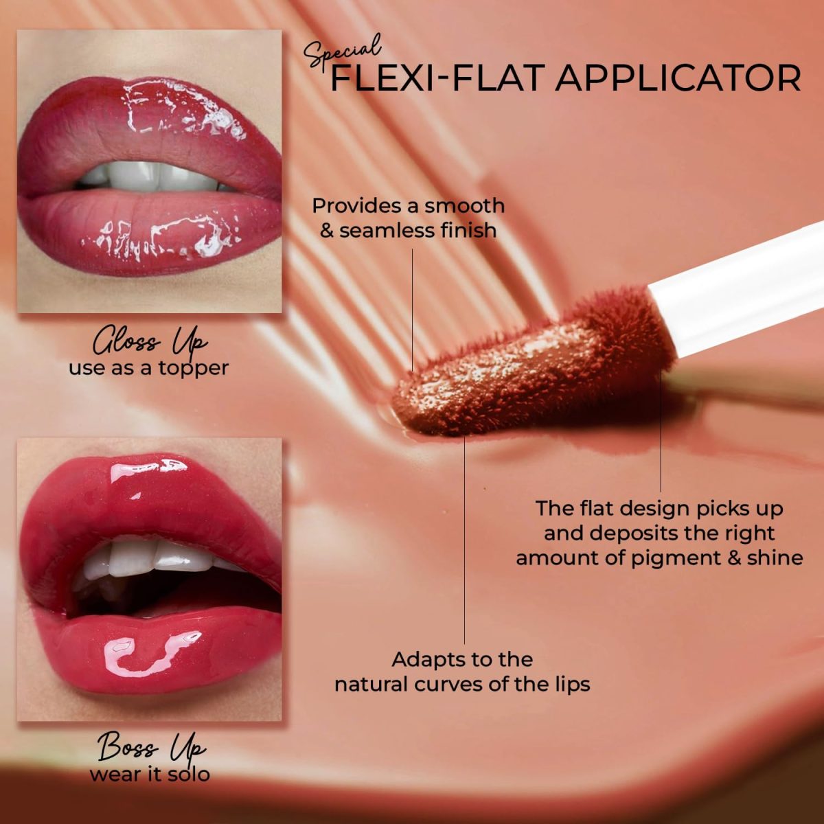 Just Herbs Lip Honey Plumping Gloss with Plant Vitamin C & Peppermint Oil (Honey Dew, 4 ml) - Image 8