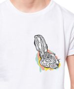 THREADCURRY Creature Feature | Fantasy Love Rabbit Adventure Beauty Pattern Cotton Graphic Printed Tshirt for Boys White - Image 3