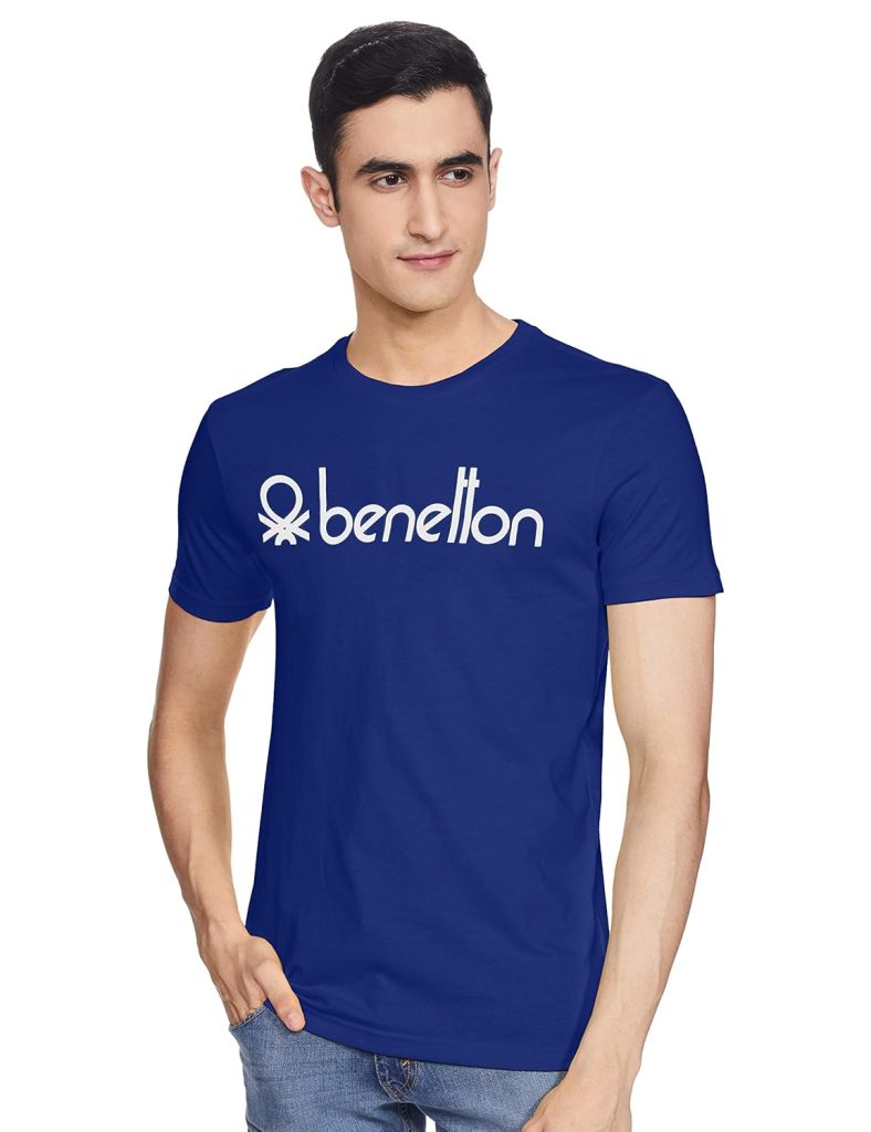 UNITED COLORS OF BENETTON Men's Cotton Regular Fit T-Shirt