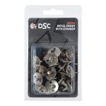 DSC Unisex Adult's Metallic-Fiber Metal Spikes & Spanner for Cricket Shoes, Multicolour