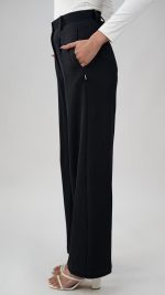 GRECIILOOKS High Waist Cotton Trousers for Women – Flared Parachute Pants with Side Pockets | Casual Travel Cargo Pants (Available in Plus Size and Combo Pack of 2) - Image 3