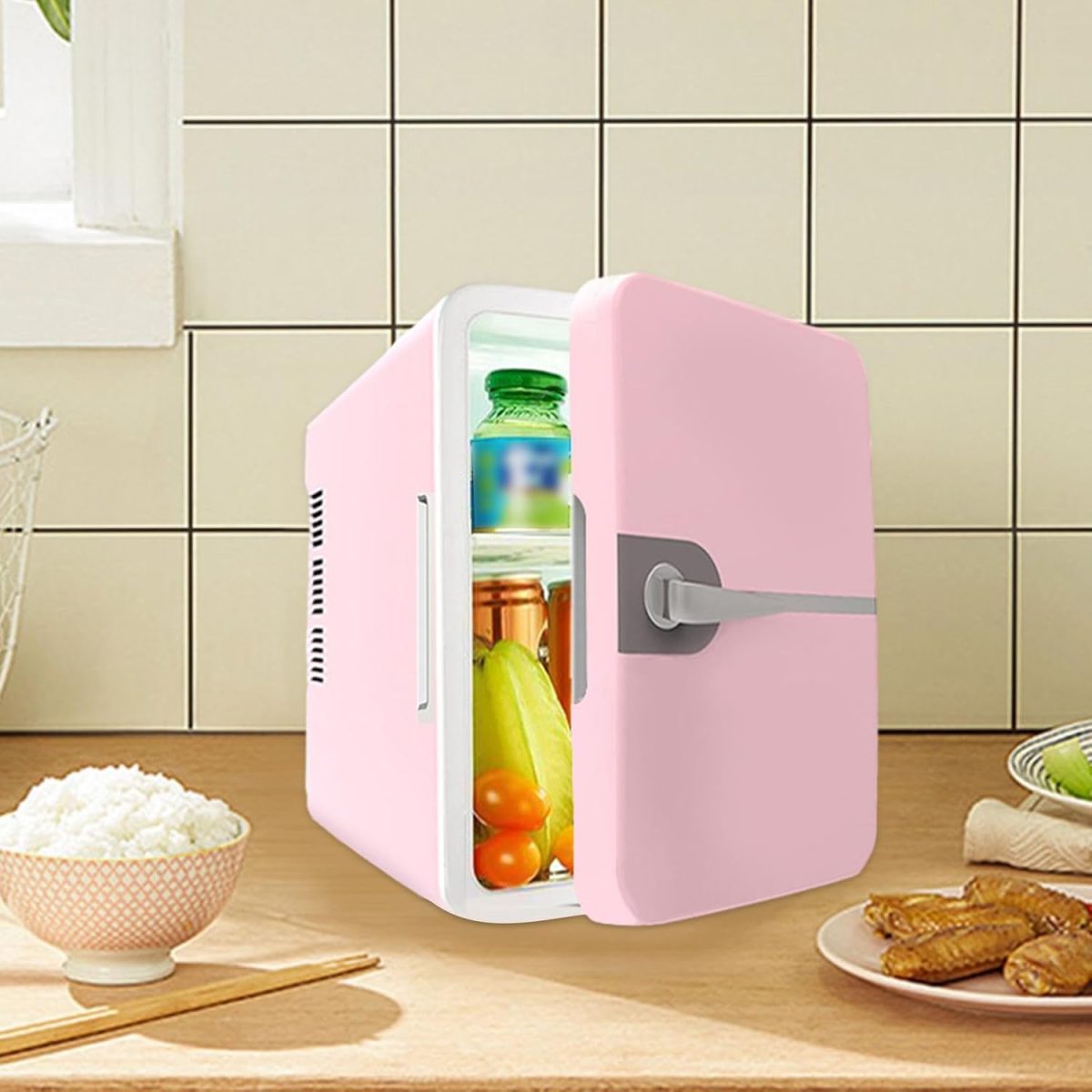 CLUB BOLLYWOOD® Mini Fridge Small Refrigerator Beverage Refrigerator for Food Snacks Desktop | Major Appliances | Refrigerators & Freezers |Home & Garden |1 Refrigerator(US Standard) - Image 4