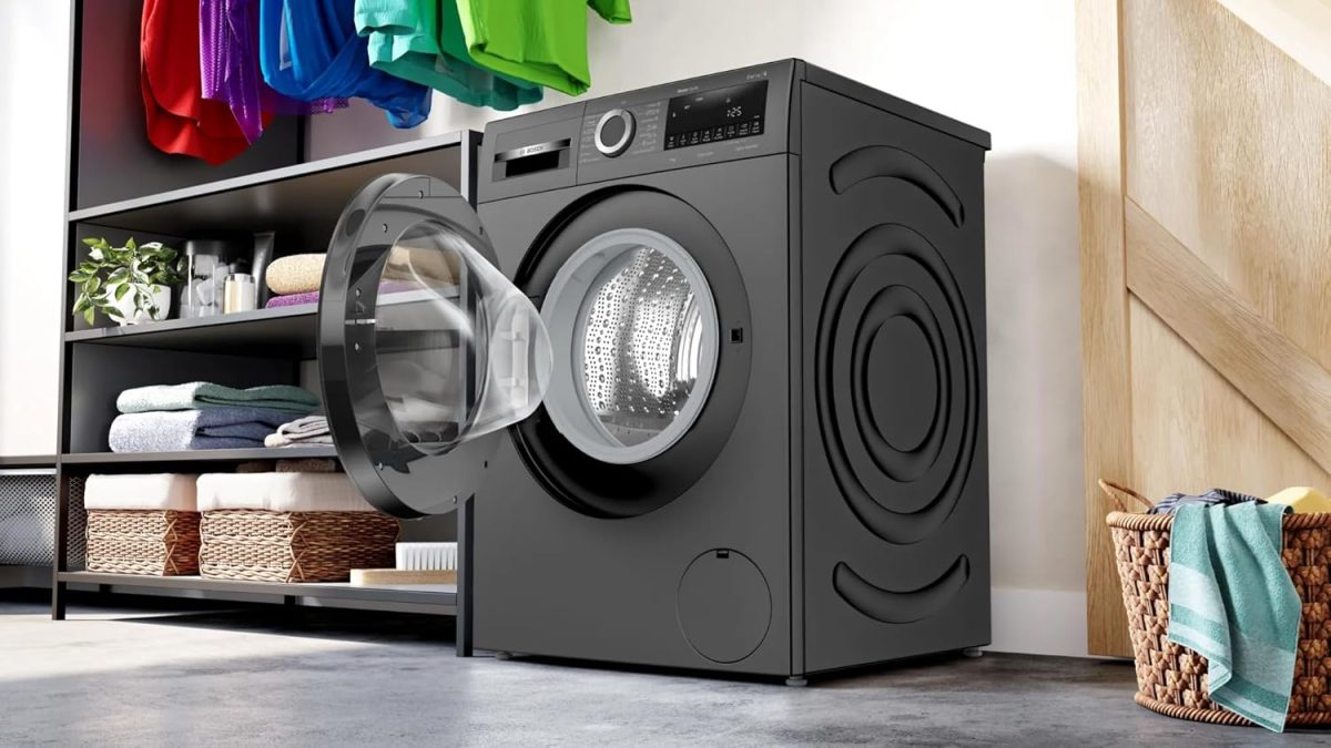 Bosch 7 kg 5 Star Fully-Automatic Front Loading Washing Machine (WGA12208IN, Black Grey,Anti Wrinkle, In-Built Heater) - Image 6