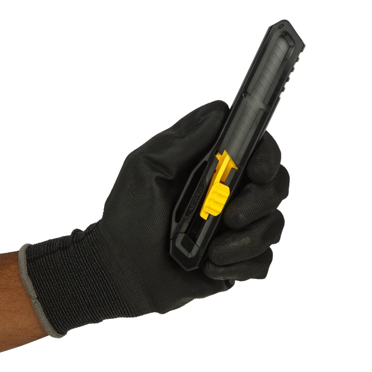 STANLEY STHT10323-800 18 mm Plastic Slide Lock Snap-Off Knife for Home & Professional Use, YELLOW & BLACK - Image 9