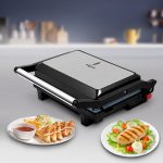 Wipro Elato BS202 1000 Watt Ceramic Grill Sandwich Maker, Scratch Resistant, 180° Open Sandwich Griller, Auto Cutoff, Non Toxic BPA, PTFE & PFOA Free, 2 Year Warranty, Regular Bread Size for 2 Slices - Image 8