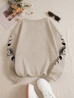 TAGAS Women's Sun & Moon Print Sweatshirt || Sweatshirt for Women ||Womens Winters WEAR || (WSS-22) - Image 3