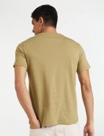 Amazon Brand - Symbol Men's Cotton Solid V-Neck Regular Fit T-Shirt (Available in Plus Size) - Image 2