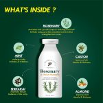 Aromatique Rosemary Shampoo for Hair Growth Enriched with Onion, Castor Oil & Shikakai Extract | Reduces Hair Fall & Controls Dandruff 300ml - Image 2