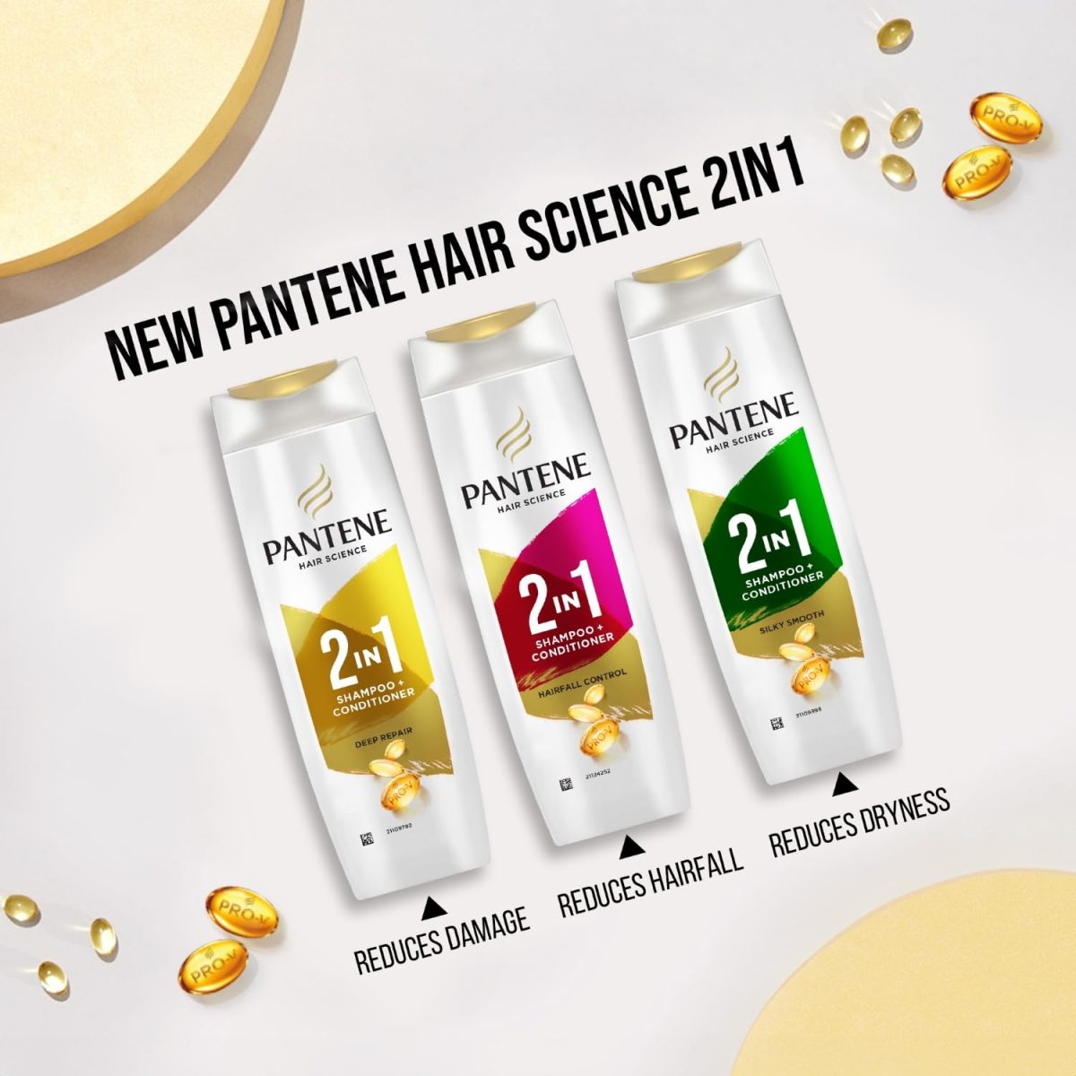 Pantene Advanced Hairfall Solution, 2in1 Hairfall Control Shampoo + Conditioner, Pack of 1, 180ML, Pink - Image 7