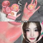 GEGE BEAR Air Cushion Blusher - Long-Lasting Cheek Glow in 3 Natural Shades with Puff Applicator, Portable & Lightweight Design (#302, 3.5g) - Image 4