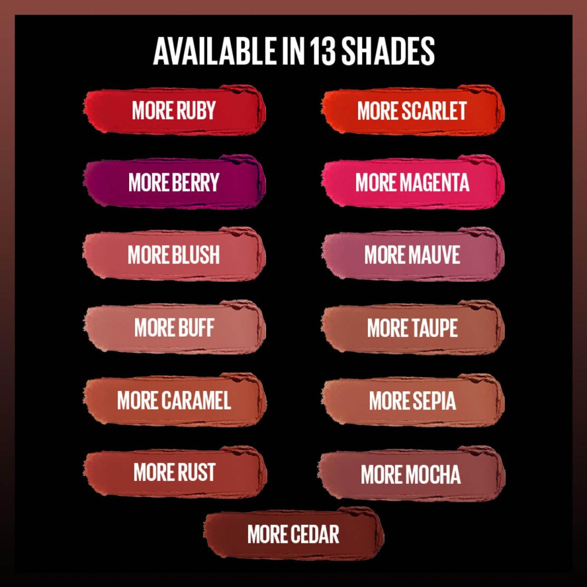Maybelline New York Color Sensational Ultimatte Lipstick, More Sepia, 1.7g - Image 6