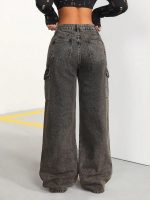 GRECIILOOKS Women's Regular Fit High Rise Jeans | Pant | Baggy Jeans High Waist | Bell Bottom Jeans - Image 2