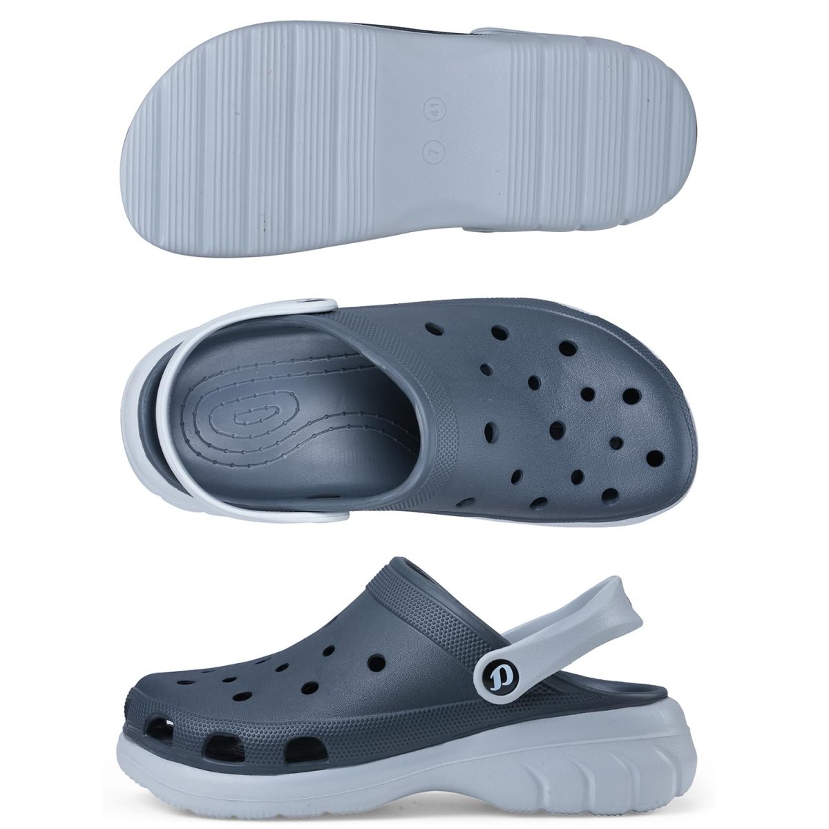 DOCTOR EXTRA SOFT Men's Double Color Comfy Casual Sports Clogs/Sandals with Adjustable Back Strap for Adult| Comfortable & Lightweight| Stylish & Anti-Skid|Waterproof Daily Use Mules Gents/Boys D-551 - Image 7
