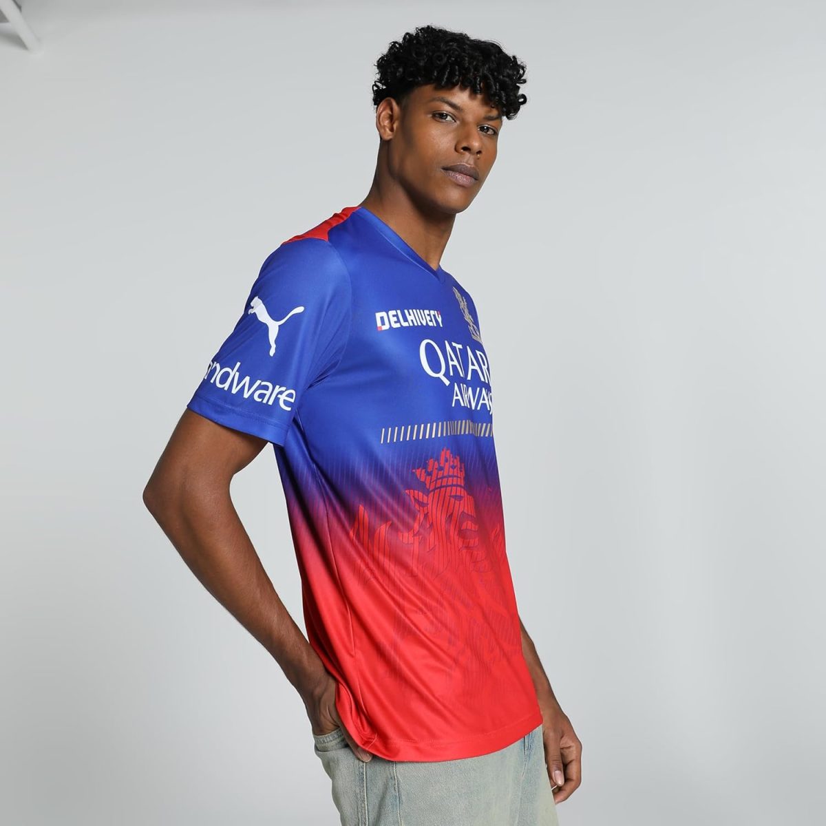Puma Men's Polyester Regular Fit Official IPL 2024 Royal Challengers Bangalore Player Replica Match Jersey - Image 2