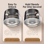 GadgetBite Magnetic Car Mobile Holder For Dashboard Vacuum Suction Phone Holder Mount Hand Free Magnetic Cell Phone Stand With Strong Grip Shockproof Suction Cup Mount For Car Gym Office Table - Black - Image 6
