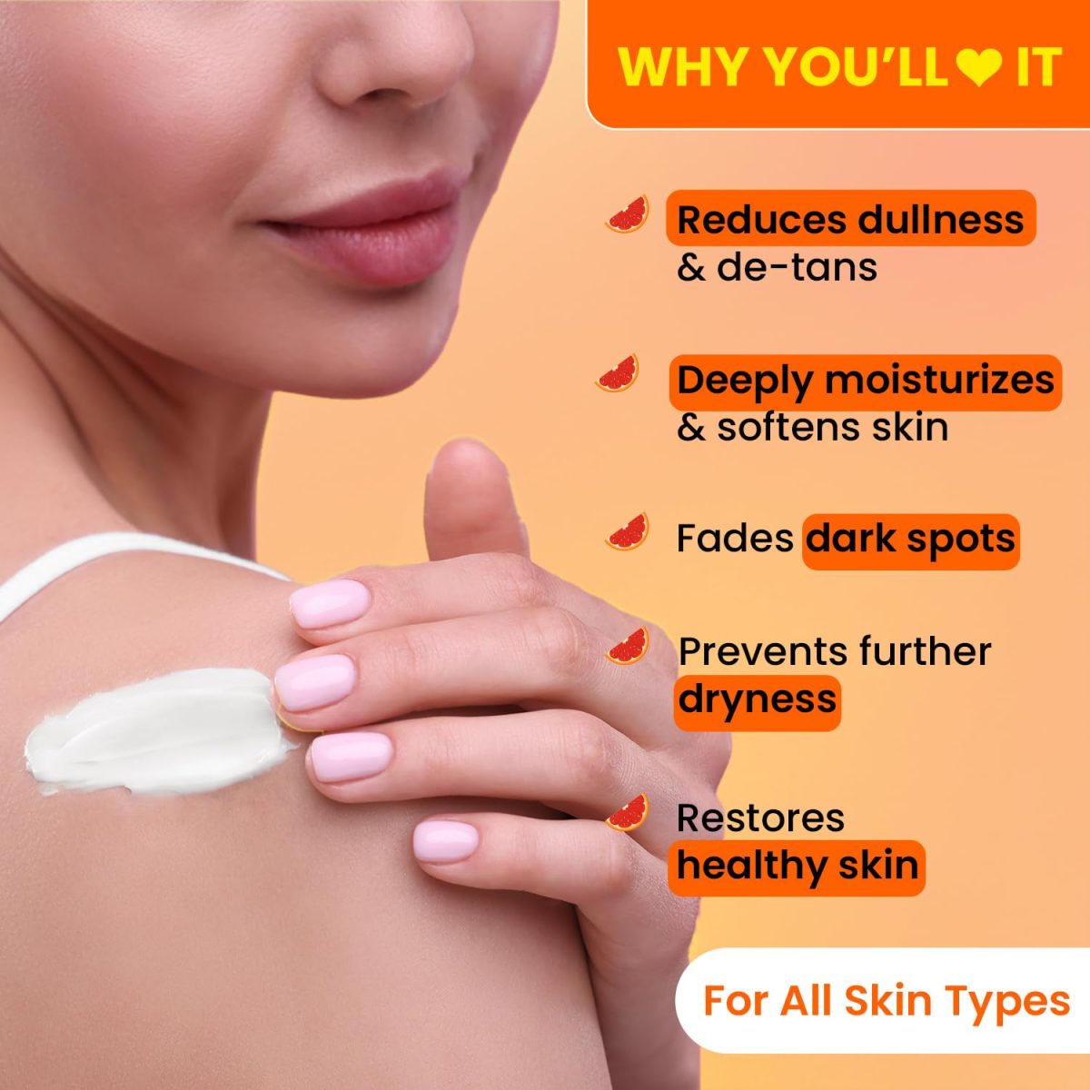 Dot & Key Vitamin C + E Super Bright Body Lotion for Deep Nourishing & Visibly Glowing Skin | Reduces Dark Spots & Tanning |With Triple Vitamin C & Niacinamide | For Women & Men | 250ml - Image 2
