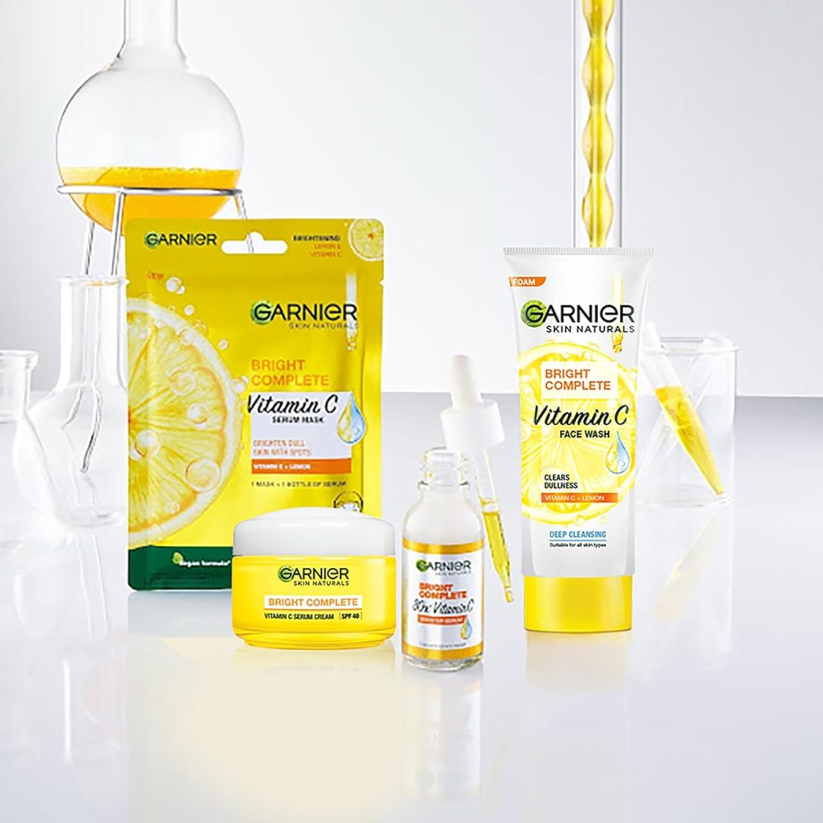 Garnier Skin Naturals, Day Cream, Brightening & Protects Skin from Sun, Bright Complete Vitamin C Serum Cream, 45 g - Image 5