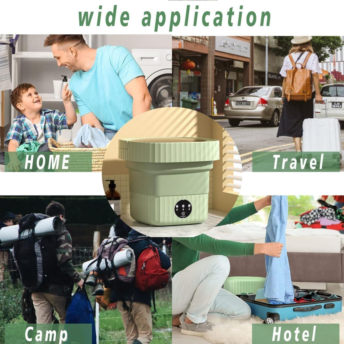 Skyheaven SeMi AuToMaTiC FoLdInG 9L SmAlL MiNi WaShInG MaChInE WiTh DrYeR DeEp CLeAnInG FoR UnDeRwEaR WaShINg MaChInE - Image 6