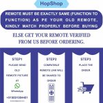 HopShop Air Conditioner Remote Compatible for LIVPURE AC Split/Window AC 284 (Exactly Same Remote Will Only Work) - Image 2