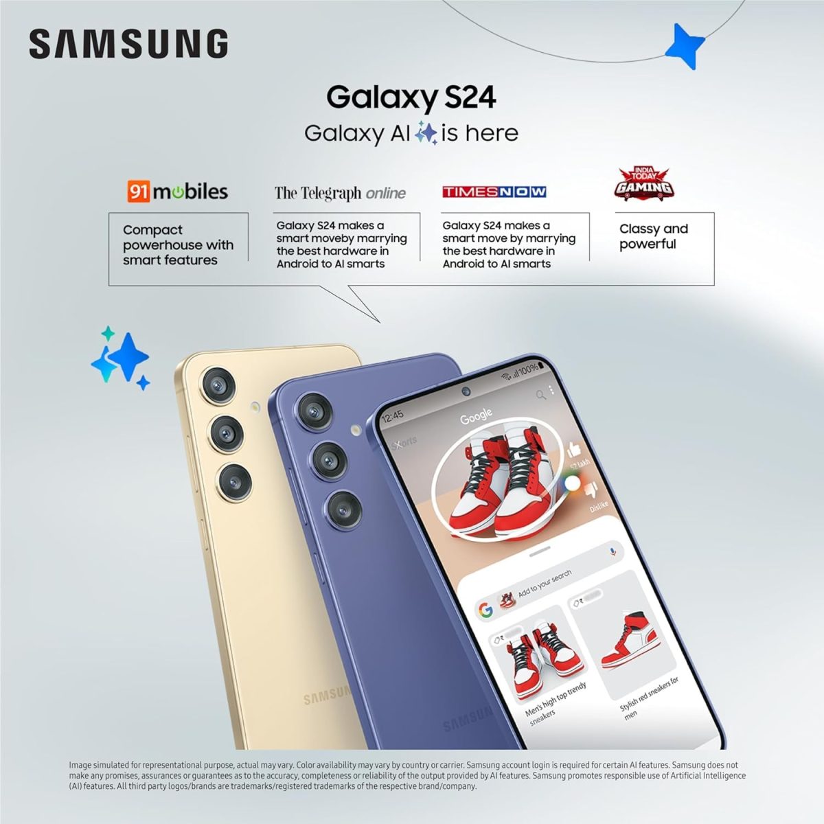 Samsung Galaxy S24 5G AI Smartphone (Amber Yellow, 8GB, 128GB Storage) with Other Offers - Image 3
