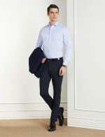 Symbol Premium Men's Cotton Non-Iron Formal Shirt (Regular Fit | Solid) - Image 3