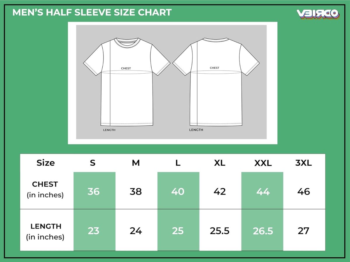 Veirdo® Regular Fit Half Sleeves Round Neck Solid Pure Cotton T-Shirt for Men (Available in White, Black, Swan White, Mustard, Maroon, Green, Lilac, Navy, Red Color) - Image 6