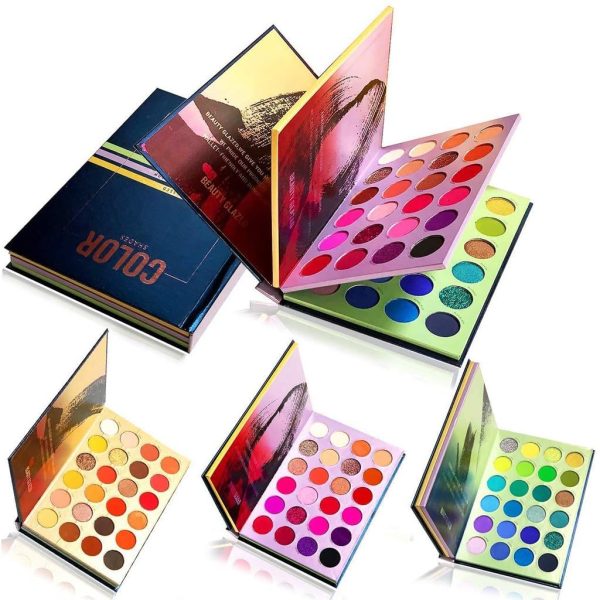 FIRST BEAUTY Eye Shadow Palette 72 Shades of Color Book Eyeshadow Combined with 3 Layer Natural Highly Pigmented Natural Ultra Eye Shadow Pressed Powder (Multicolor)
