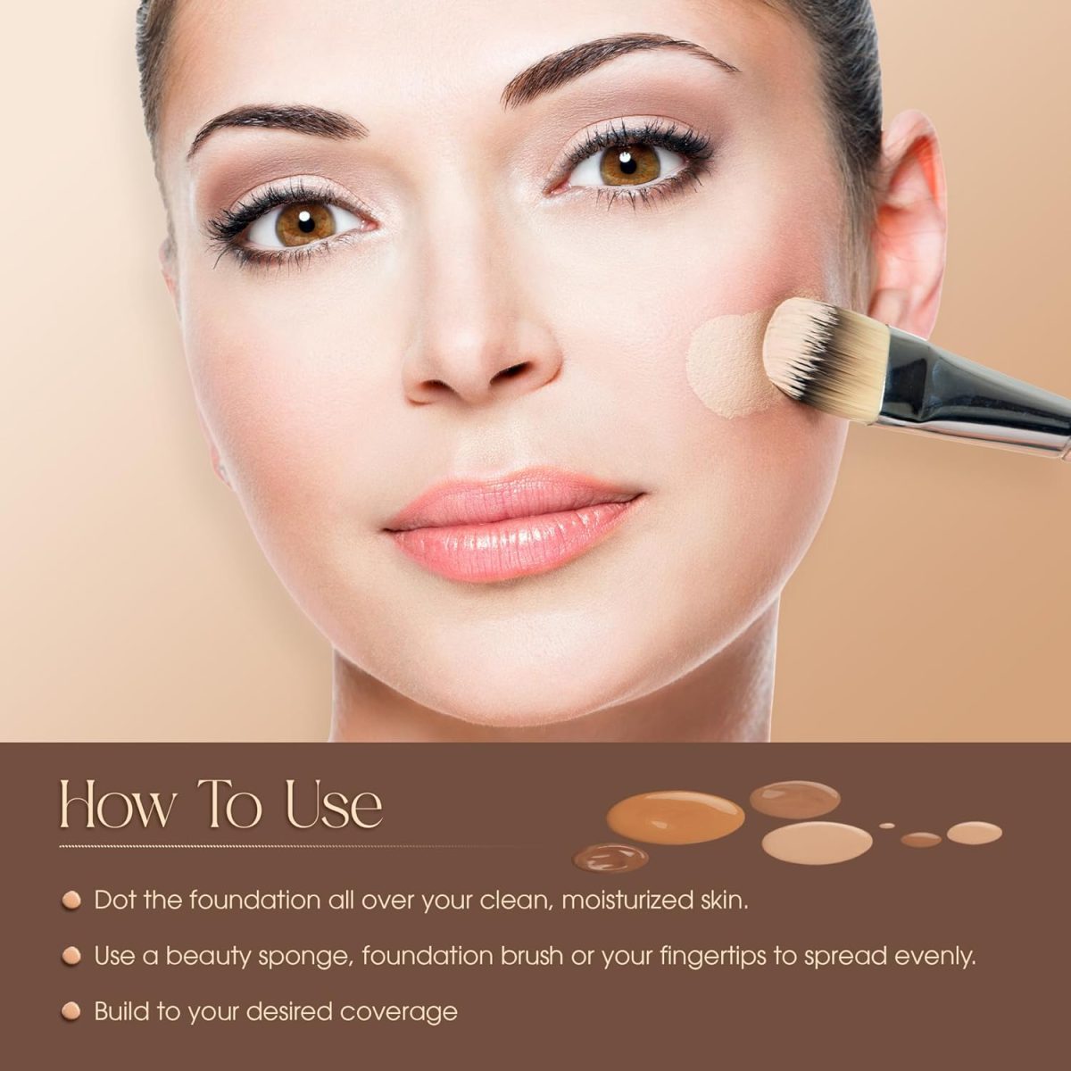 Colors Queen Ultra Definition Liquid Foundation | Lightweight & Long Lasting Full Coverage with Dewy Finish | Easy to Blend, Waterproof & Sweat Proof Foundation for Face Makeup (Custard, 30ml) - Image 5
