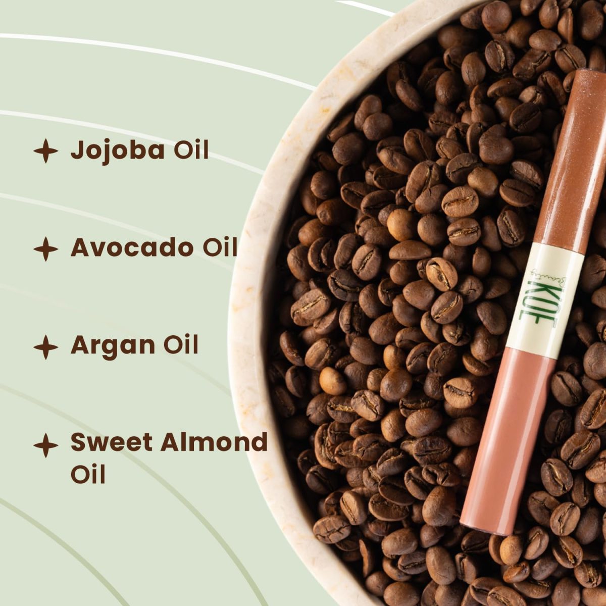 Koe Beauty Double Dip | Brown Sugar & Caramel | Warm Neutral Brown Matte Lipstick (2ml) Plus Rich Golden Glaze Buttery Finish Lip Topper (2ml) | Perfect Balance of Color & Shine - Image 4
