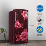 Lloyd 225 L 2 Star Direct Cool Single Door Refrigerator (GLDC242SBWT2PB, Begonia Wine) - Image 2