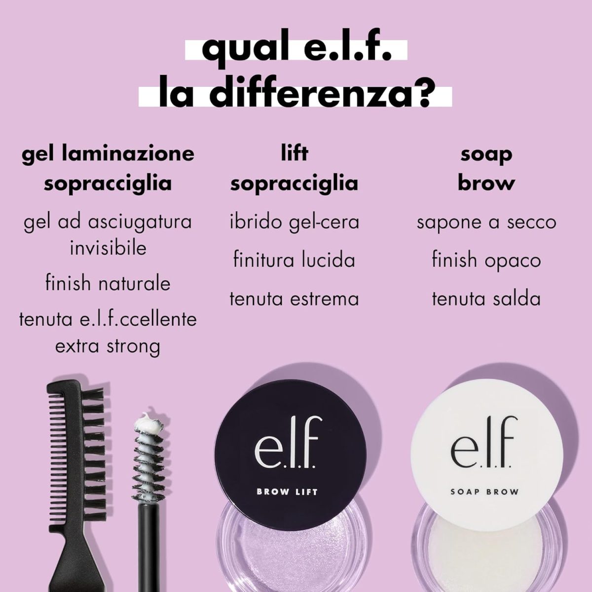e.l.f. Brow Laminating Gel, Strong-Hold, Clear-Drying & Water-Resistant Brow Gel Creates Laminated Brows, Comb & Sculpt Brows, Vegan & Cruelty-free - Image 7