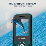 (Refurbished) Motorola All-New A200 Dual Sim keypad Phone (with Voice Feature) | 2 Years Replacement | Long Lasting Battery | Wireless FM | Bluetooth Connectivity | Auto Call Recording (Teal Blue) - Image 3