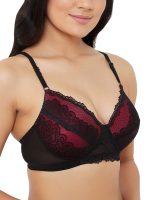 Clovia Women's net Lightly Padded Wire Free Full Cup Coverage Bra - Image 4