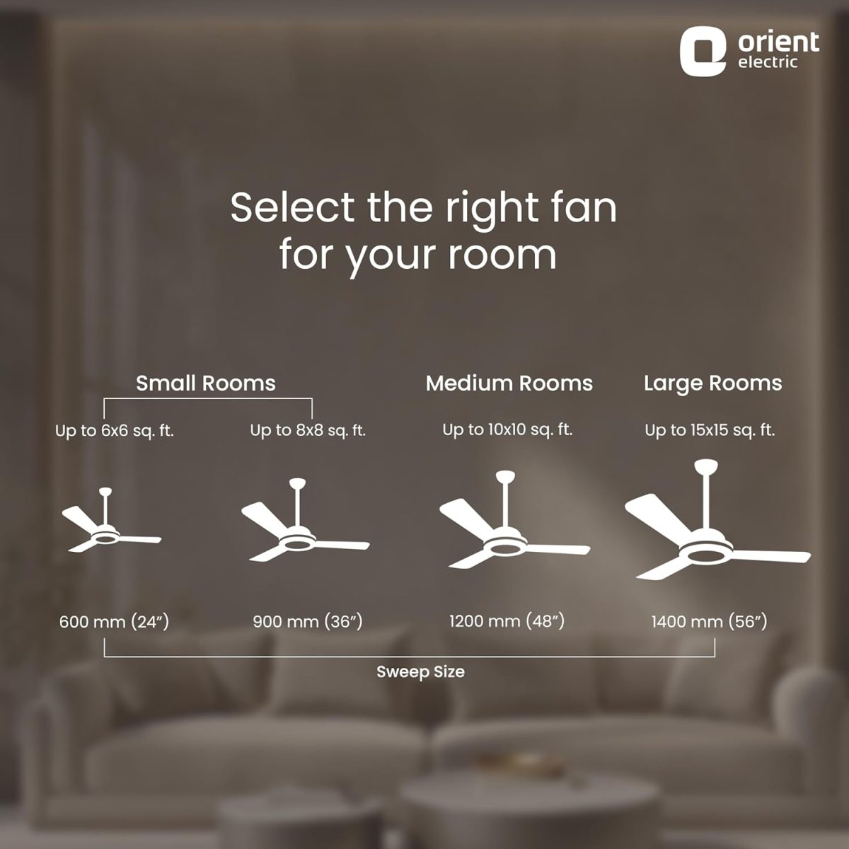 Orient Electric 1200 mm Pacific Air Déco| Decorative ceiling fan | Powerful airflow| BEE Star Rated | 2-year warranty | Ivory Gold, pack of 1 - Image 5