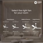 Orient Electric 1200 mm Pacific Air Déco| Decorative ceiling fan | Powerful airflow| BEE Star Rated | 2-year warranty | Ivory Gold, pack of 1 - Image 5