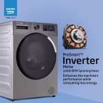 Voltas Beko 8.0kg, Inverter, 5 Star Front Load Washing Machine (WFL8014VTAP, Anthracite), Auto Dosing,Stain Expert - Image 2