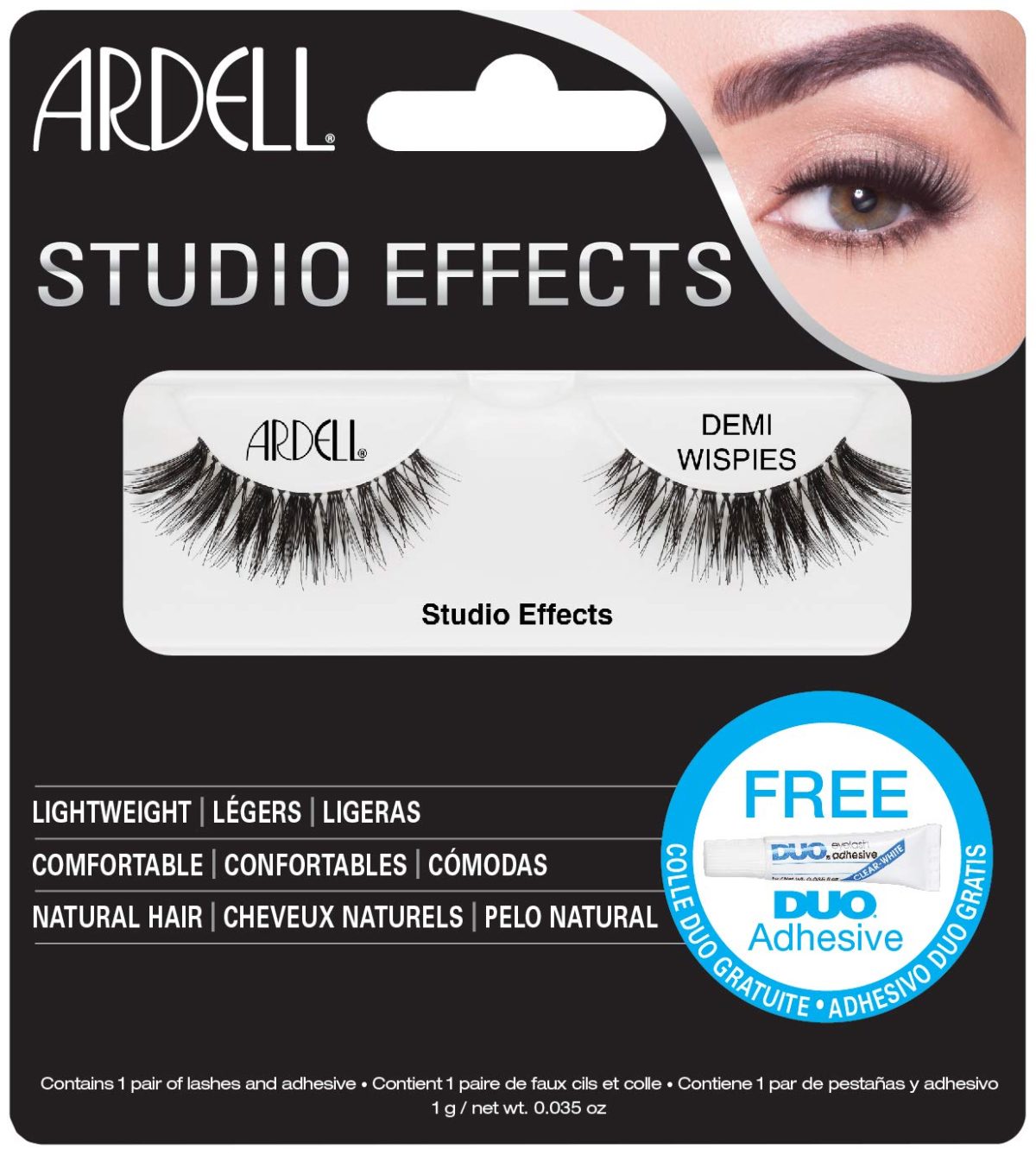 Ardell Prof Six Demi Wispies, Black, 10 g