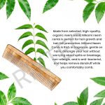 RIXTEC Neem Comb, Wooden Comb | Hair Growth, Hairfall, Dandruff Control | Hair Straightening, Frizz Control For Men and Women - Image 4