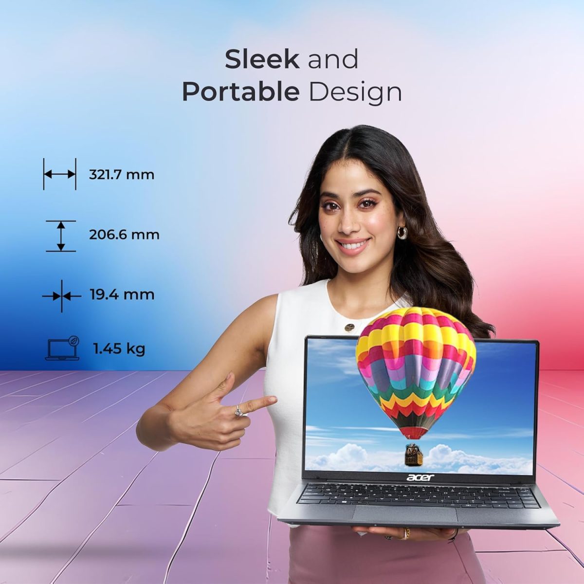 acer Aspire 3 Intel Core i3 12th Gen 1215U - (8 GB/512 GB SSD/Windows 11 Home) A324-51 Thin and Light Laptop (14 Inch Full HD LED-Backlit IPS Display, Steel Gray, MS Office, 1.45 Kg) - Image 9