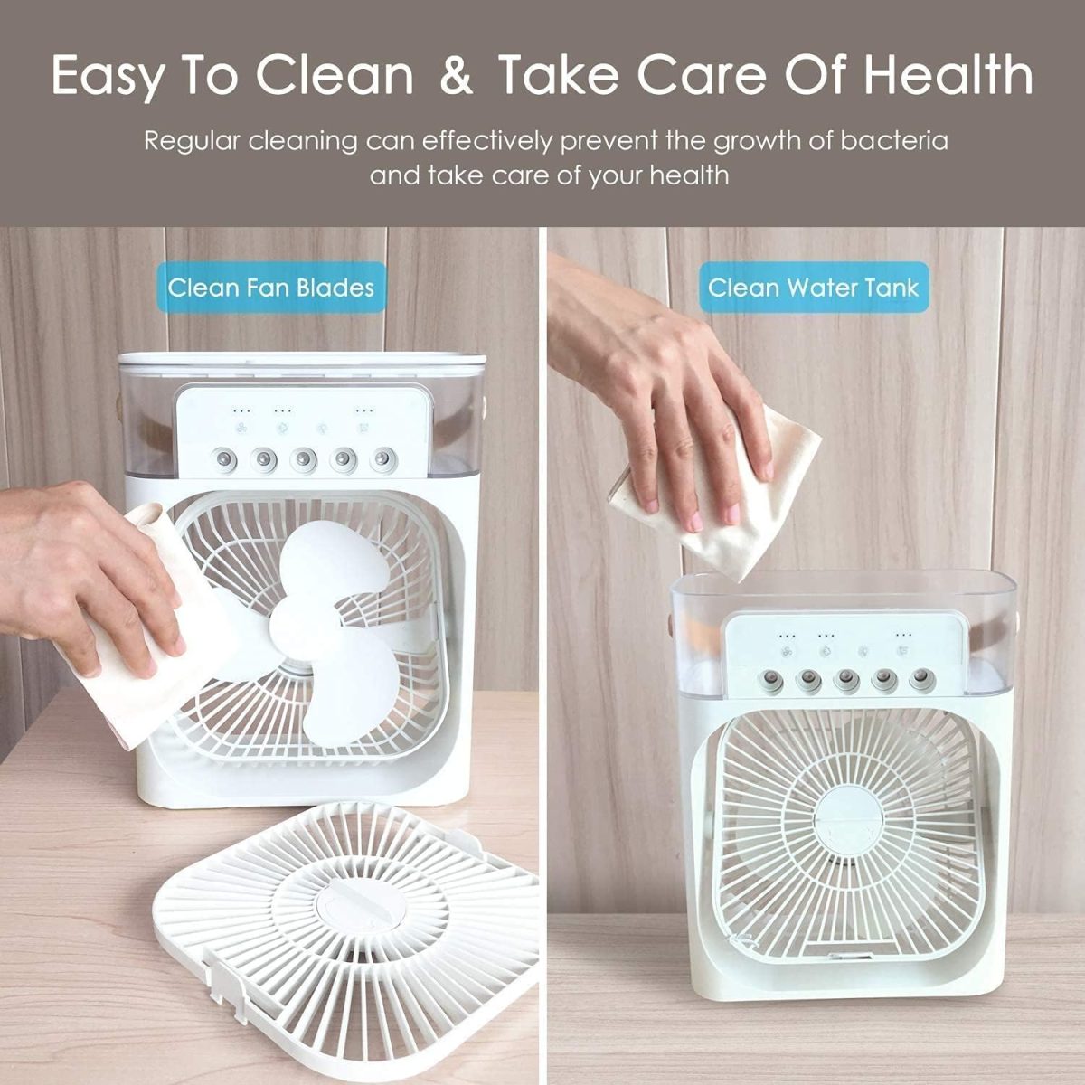 Portable-Ac-Mini-Cooler-Fan-for-Room-Cooling-Rechargeable-Fan-Portable-Ac-for-Home-Portable-Air-Conditioners-Water-Cooler-Mini-Ac-for-Room-Cooling-Mini-Humidifier-Purifier-Heavy-cooler-air - Image 6