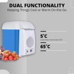 Robustt Mini Refrigerator - Frost Free Compact And Portable With 7.5 Liter Capacity, Food Grade, Low Noise And Thickened Inner Liner, Suitable For Car Use (Pack Of 2) Blue - Image 5