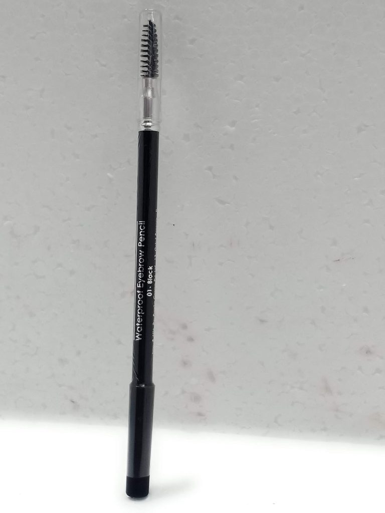 Miss Claire Waterproof Eyebrow Pencil 01 (Mascara Brush), Black, 1.4 Grams, Black