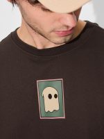 The Souled Store Poster Men and Boys Short Sleeves Round Neck Brown Graphic Printed Cotton Oversized T-Shirts - Image 5