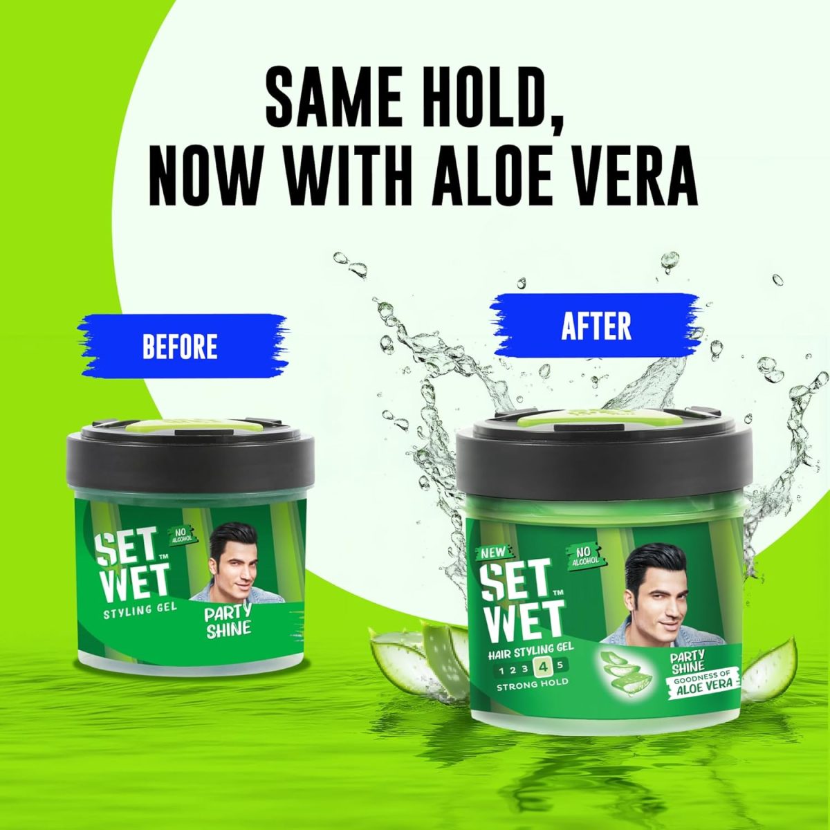 Set Wet Styling Hair Gel for Men - Party Shine, 250gm | Strong Hold, High Shine |For Short to Medium Hair| No Alcohol, No Sulphate - Image 7