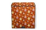 Stylista Washing Machine Cover Compatible for Whirlpool 9.5 kg semi Automatic ACE 9.5 XL Floral Pattern Orange - Image 7