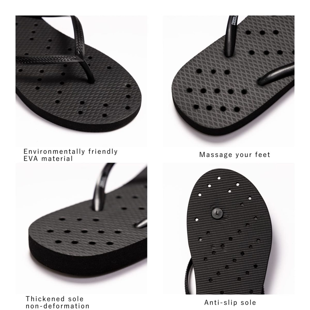 DRUNKEN Slippers for Men Women Flip Flops Chappals Slides Sandals Stylish Sleeper Man Sliders Footwear Flats Girls Ladies Clogs Bathroom Daily Use Chapal Hawai Black- 6-7 UK - Image 4