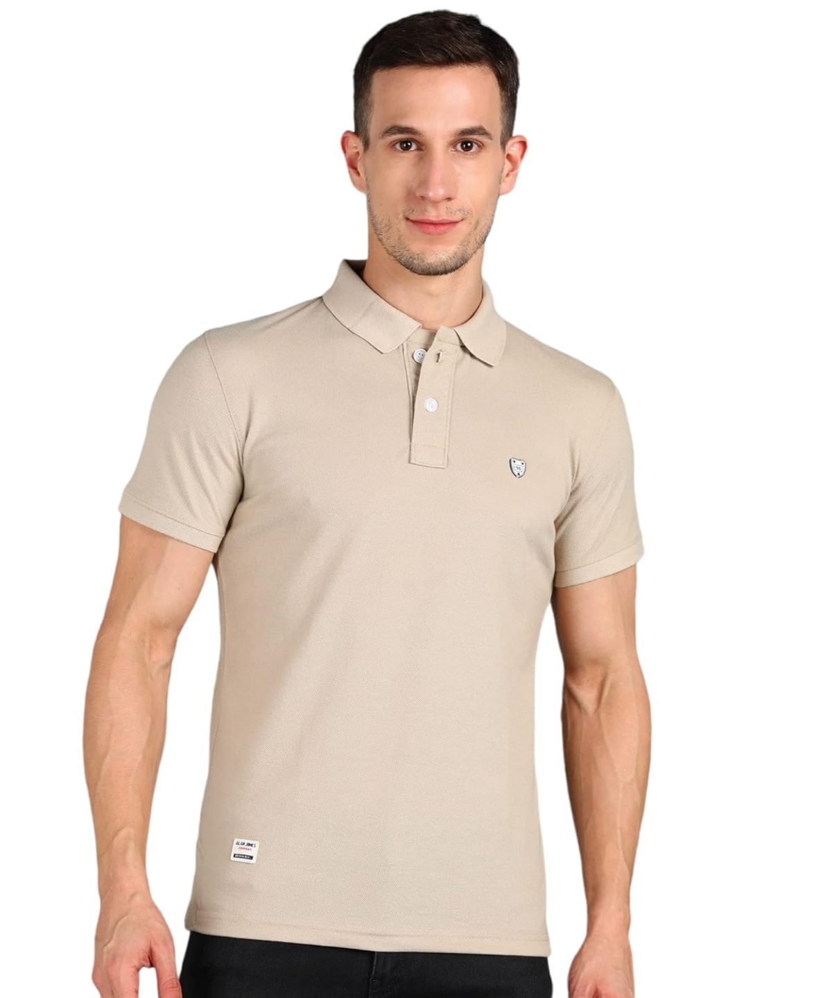 Alan Jones Clothing Men's Cotton Slim Fit Polo T-Shirt