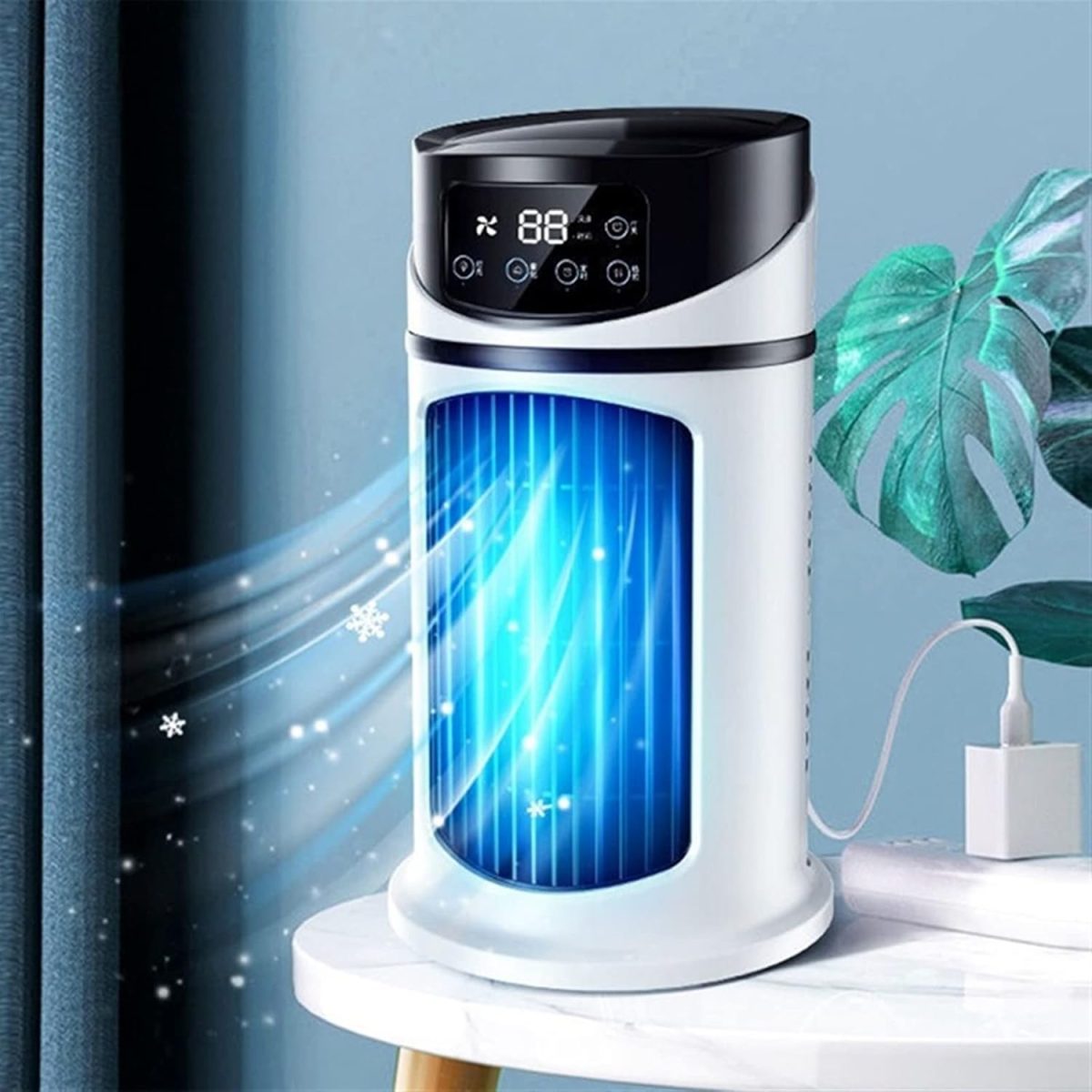 ZAPORA Mini Air Conditioner - Portable Home Air Cooler (White) - Image 4